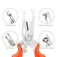 thumbnail image 4 of Flexible Angling Pliers Wear-Resistant Stainless Steel Automatic Reset Spring Lure Pliers for Fishing, 4 of 7