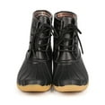 thumbnail image 4 of New Women Refresh Hunter-06 Leatherette Two Tone Mix Media Lace Up Duck Boot, 4 of 5