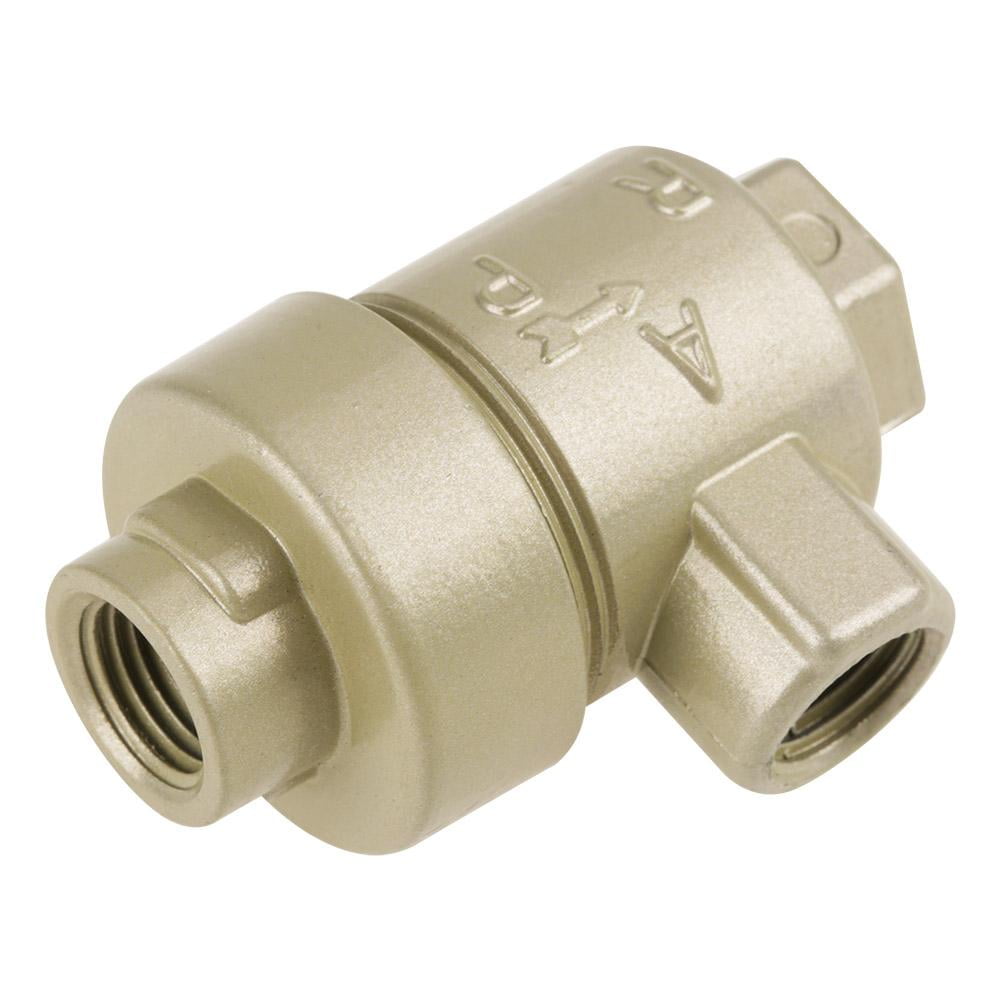 Tebru Quick Exhaust Valve,Threaded 1/4 BSPT Aluminum Oneway Quick