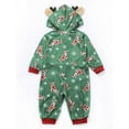 thumbnail image 2 of Viworld Christmas Family Matching Hooded Pajamas Reindeer Romper Onesie Jumpsuit Zipper Pjs for Adult Kids Baby, 2 of 6