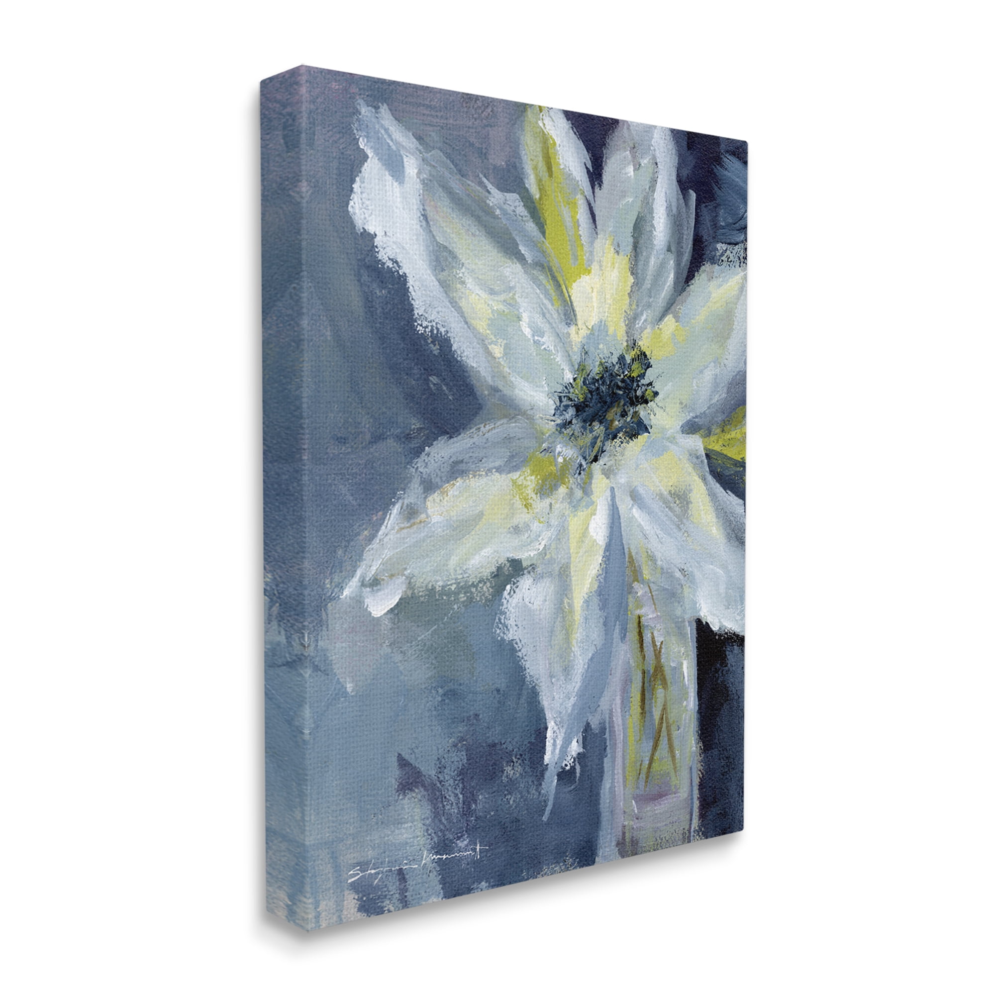 Abstract Blooming Lily Flower Soft Petals 30 in x 40 in Painting Canvas Art Print, by Stupell Home Décor