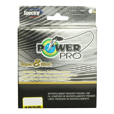 - Power Pro PowerPro Super 8 Slick Braided Line 300 Yards, 20 lbs Tested, 0.009