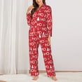 thumbnail image 2 of Naloa Christmas Hohoho Pajamas for Women Set, Womens Pajama Sets, Lounge Sets for Women, 2pjs for Women-XX-Large, 2 of 7