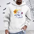 thumbnail image 2 of Sweatshirts for Men Winter Zip up Hoodie Men Mens Medium Sweatshirt Lightweight Pullover Hoodie Mens Hooded Sweatshirt Warm Men's Halloween Hooded White XL, 2 of 6