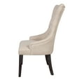 thumbnail image 3 of Acme Gerardo Side Chair (Set-2), Beige Linen & Weathered Espresso, 3 of 4