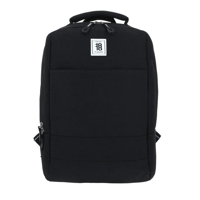 Mochila grande 1818 Unisex WYNN Negro con Porta Laptop de hasta 15.