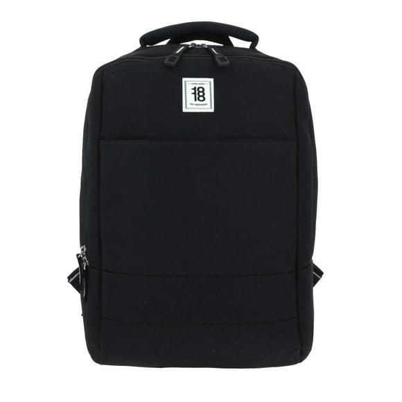 Mochila grande 1818 Unisex WYNN Negro con Porta Laptop de hasta 15.