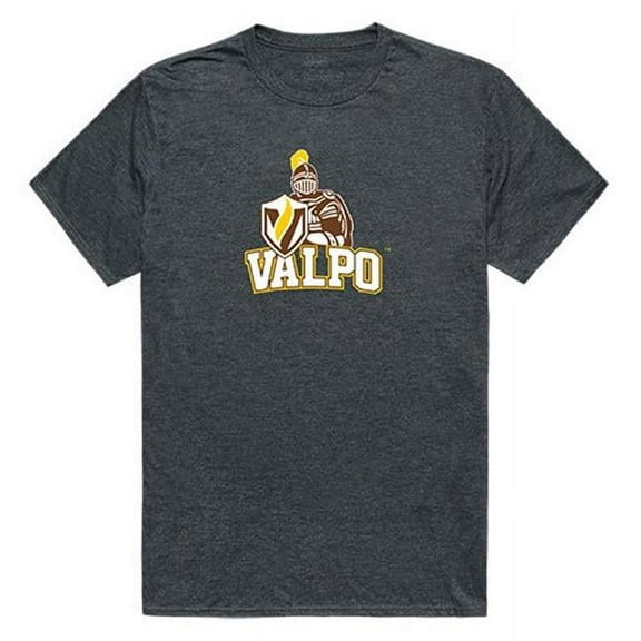 W Republic Apparel 519-154-E9C-05 Valparaiso University Cinder Tee for Men, Heather Charcoal - 2X