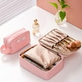 thumbnail image 2 of Women Cosmetic Bag Travel Pouch Bridesmaid Gift Portable Makeup Brush Container, 2 of 8