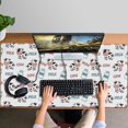 thumbnail image 4 of Long Mouse Pads for Desk,White Cow Milk Pattern Desk Mats on Top Of Desks, Desk Mouse Pad Extra Large with 3mm Non-Slip Base and Stitched Edge for Gaming,Office,Work,Home 47.3"x23.6", 4 of 6