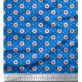 thumbnail image 1 of Soimoi Poly Georgette Fabric Artistic Floral Decor Fabric Printed Yard 52 Inch Wide, 1 of 3