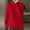 Red, variant on Juslio Womens Sweaters Cardigans Women Tops Solid Crew Neck Long Sleeve Knit Hot Pink