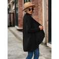 thumbnail image 4 of Cuteduck Women's Long Sleeve Open Front Cardigans Lightweight Knit Jacket High Low Hem Casual Cardigan, 4 of 5