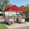 thumbnail image 3 of CROWN SHADES 10x10 Pop Up Canopy Patented Center Lock One Push Instant Outdoor Canopy Tent Red, 3 of 10