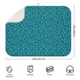 thumbnail image 2 of Teal Christmas Snowflake Pattern Dish Drying Mat for Kitchen 1 Pack, Ultra Absorbent Microfiber Dishes Drainer Mats,18x24in(46x61cm), 2 of 4