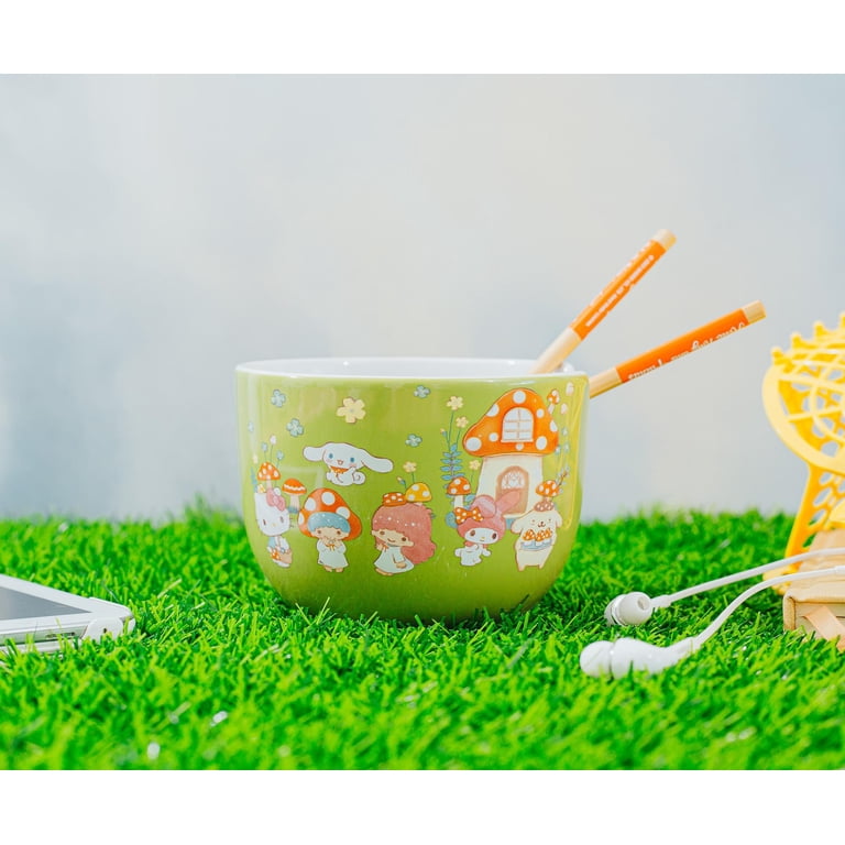 Sanrio Hello Kitty and Friends Mushroom Crew Ceramic Ramen Bowl