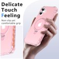 thumbnail image 2 of for iPhone 16 Case, [Compatible with MagSafe][Anti-Yellowing][Military-Grade Protection] Shockproof Corner Enhanced Protection Magnetic Phone Case for iPhone 16,Pink, 2 of 6