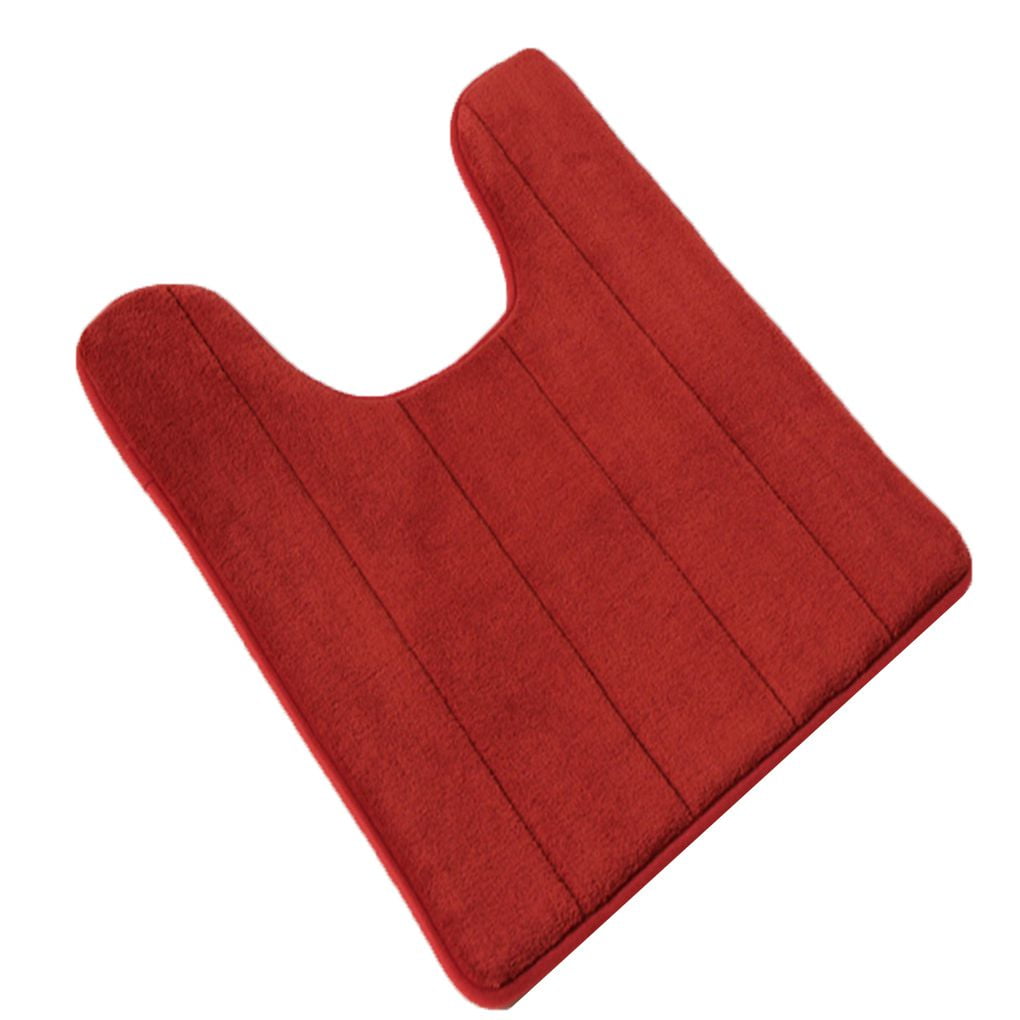 U\shaped Toilet Mat Washable Water Absrobent Bathroom Rug Home Carpet