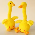 thumbnail image 2 of New Dancing Duck Twist Neck Yellow Duck Electric Plush Toy, Luminous Singing Talking Doll Toy Gong Bohan unisex, 2 of 2