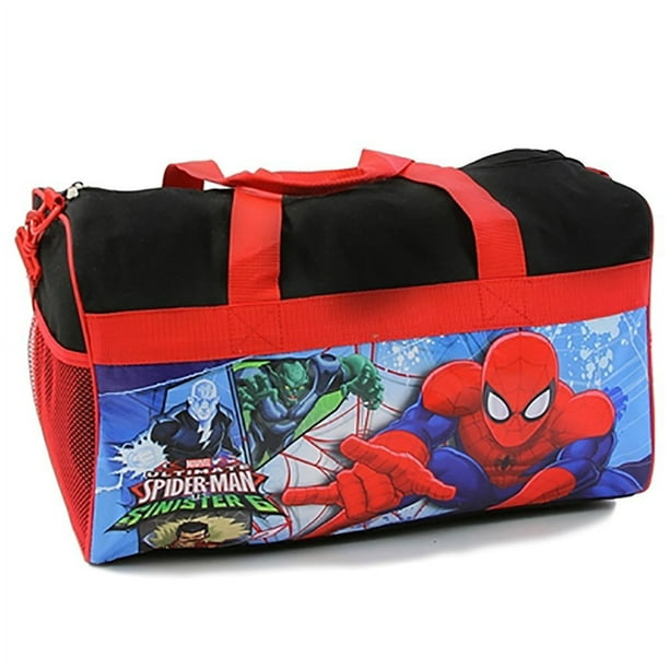 Boy's Spiderman 18" Duffel Bag. Marvel Kids Overnight/Duffel Bag
