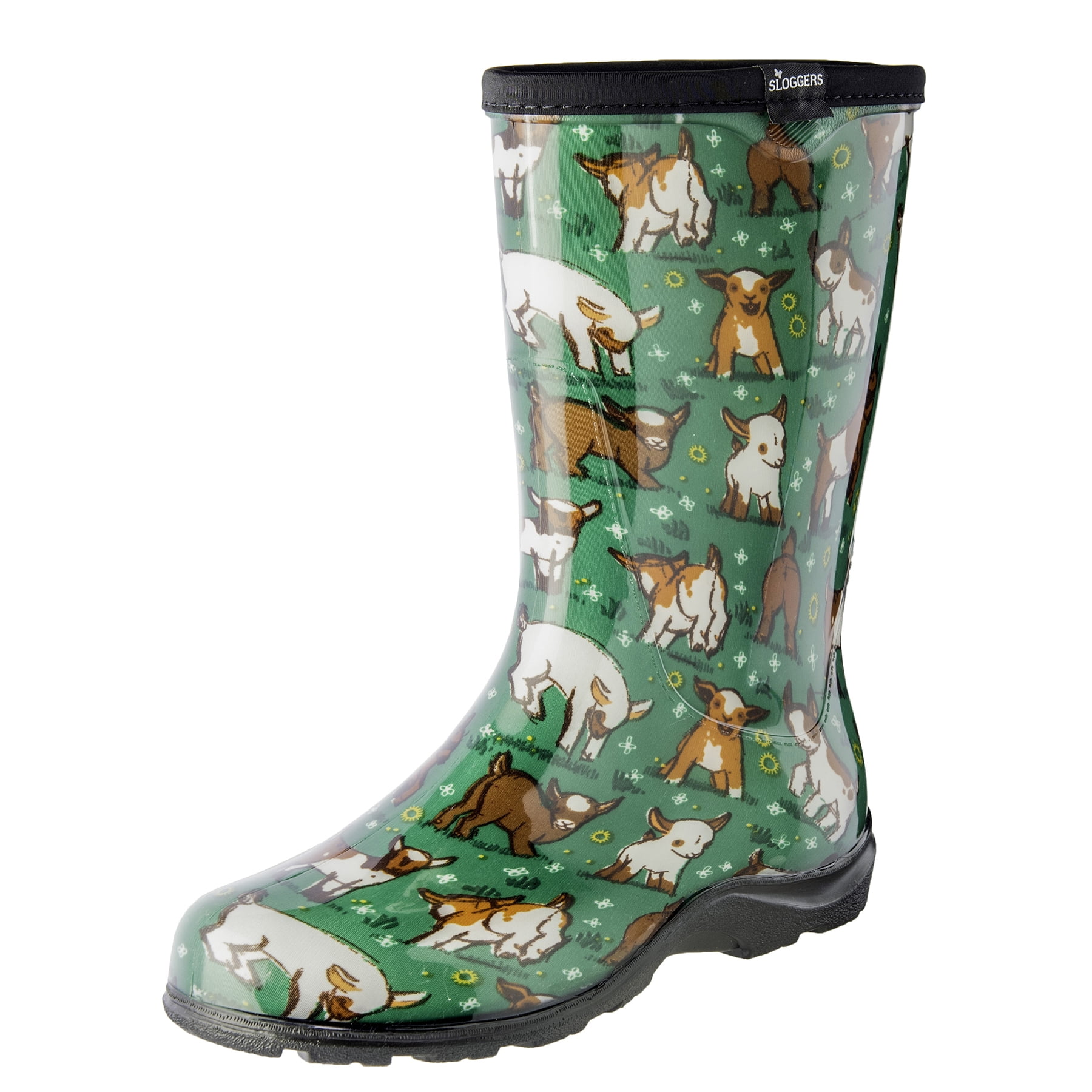 green rain boots walmart