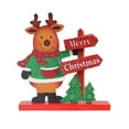 thumbnail image 2 of RKSTN Fall Decorations for Home Creative Wooden Christmas Decorations Snowman Santa Claus Fawn Scene Layout Decorations, 2 of 2