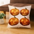 thumbnail image 4 of SDJMa Halloween Pillow Covers 18x18 Trick or Treat Pillow Covers Happy Halloween Linen Sofa Bed Throw Cushion Cover Decoration, 4 of 8