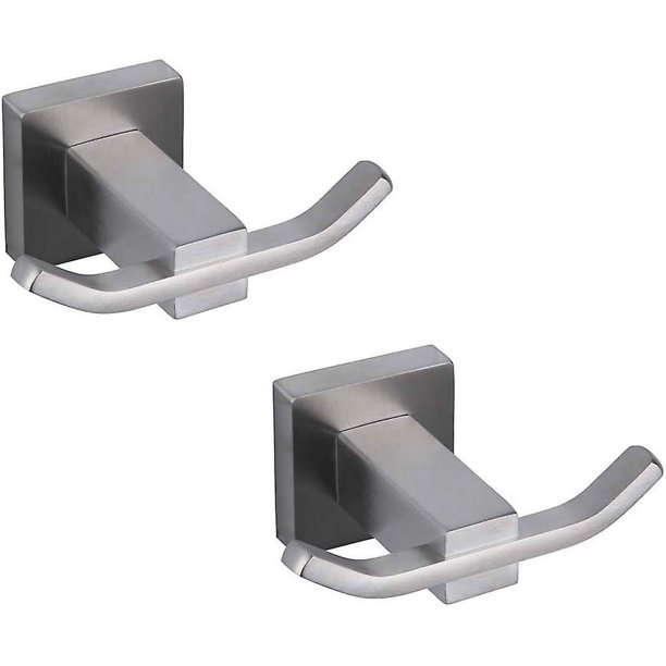 Juego de ganchos dobles YONGSHENG para baño acero inoxidable 304 acabado cepillado