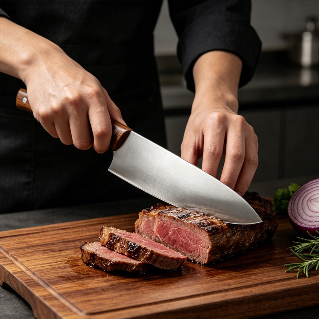 WXCOO Chef Knife for Cutting, Boning & Chopping High Carbon Stainless Steel Knife for Balance & Control
