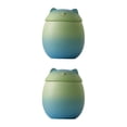 thumbnail image 2 of kurtrusly Large Capacity Ceramic Canisters Cute For Wide Application Ceramics Cat Form Ceramic Tea Jars Cat Shape Storage Jars blue-green 150ml 2Set, 2 of 6