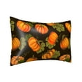 thumbnail image 2 of Disketp Orange Pumpkin Autumn Maple Satin Pillowcase For Hair And Skin - Satin Pillow Cases Standard Size 20x30 Inches With Zipper,Gifts For Women Men, 2 of 8