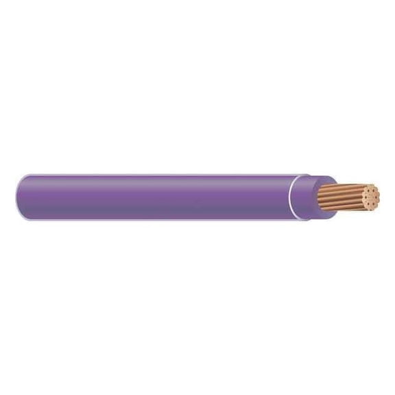 THHN Building Wire, Copper, 10 AWG, 1C, Purple, Stranded, 500 ft