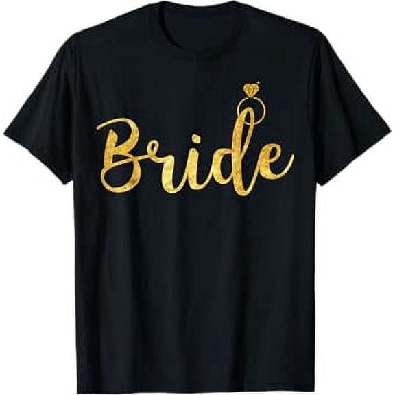 Bride Bachelorette Party T-Shirt with Ring for Women