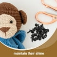 thumbnail image 3 of unbranded 100Ud Ojos Plásticos Negros Para Artesanía En Muñecos Y Proyectos DIY De Peluches, 3 of 8