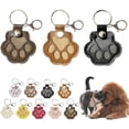 thumbnail image 1 of Pet Hair Storage Keychain, Paw Shaped Pet Hair Storage Memorial Keepsake Keychain, Pet Fur Memory Charm, for Dog Cat (3PCS-A), 1 of 7