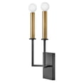 thumbnail image 4 of 83152BK Lark Lazlo - 2 Light Tall Wall Sconce In Transitional and Modern Style-15.25 Inches Tall and 8 Inches Wide, 4 of 18