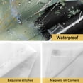 thumbnail image 4 of Flowerbed Cabin No Hooks Shower Curtain with Snap-in Liner Watercolor Spring Field Colored Floral Shower Curtains for Bathroom, Waterproof, Easy Install, Washable 60"x72", 4 of 9