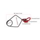 thumbnail image 5 of Sonducket Botón de teclado de flauta, Clips de sangría profesionales suaves, herramienta de mantenimiento de manualidades DIY, instrumento Musical para Accesorios para instrumentos musicales Sonducket OD026999-00, 5 of 6