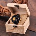 thumbnail image 3 of Reloj de madera BOBO BIRD con movimiento de cuarzo y pantalla de 2 zonas horarias, 3 of 8