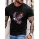thumbnail image 2 of Men's T-Shirt,Short Sleeve Tee Shirt Casual Tops American Flag Eagle Crew Neck T Shirts for Men, 2 of 8