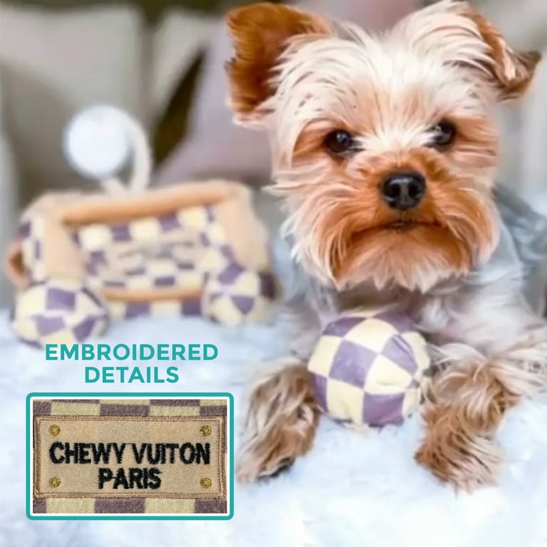 Haute Diggity Dog Chewy Vuiton Checker Collection – Soft Plush