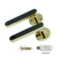 thumbnail image 1 of Door Lock, Tuya Digital Electronic Smart Door Lock Biometric Fingerprint Door Handle Keyless Digital Password Smart Home ,Easy to Install, 1 of 7