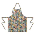 thumbnail image 2 of Easter and Leopard White Pattern Apron with Pockets, Cotton Linen Waterproof Adjustable Apron for Women, Kitchen Cooking Gardening BBQ Salon Apron, 33x27 Inch, 2 of 6