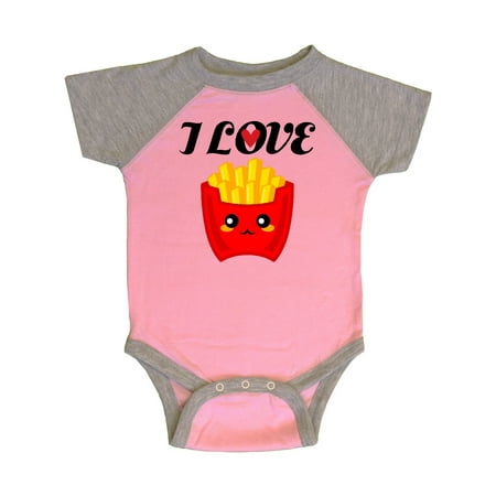 

Inktastic Fry Lover I Love French Fries Gift Baby Boy or Baby Girl Bodysuit