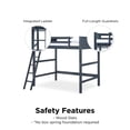 thumbnail image 3 of DHP Denver Loft Bed for Kids Bedroom, Full Size Frame, 3 of 5