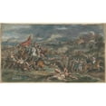 thumbnail image 3 of Robert Smirke 14x10 Black Modern Framed Museum Art Print Titled - Battle Scene, 3 of 5