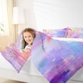 thumbnail image 4 of jejeloiu Colorful Graffiti Art Full Size Comforter Sets Kids,Oil Painting Aesthetic Bedding Sets,Reversible,3 Pieces, 4 of 8