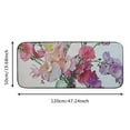 thumbnail image 5 of Qinduosi Flower Doormat, Sweet pea Floral Romantic Dissolving Watercolor Look, Decorative Floor Mat with Non-Skid Backing, Pink Lavender 19.68*47.24 in, 5 of 6