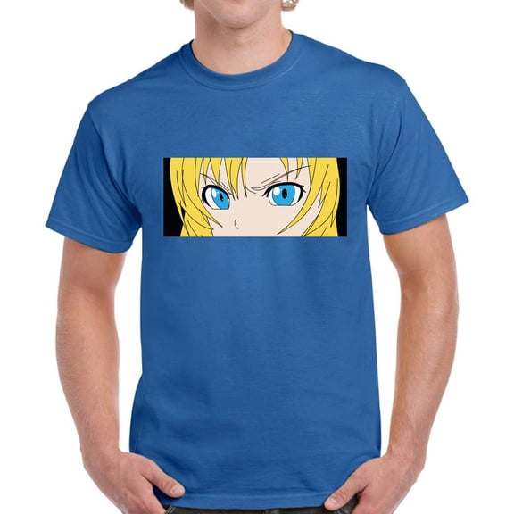 T-Shirt for Men Angry Eyes Anime - S M L XL 2XL 3XL 4XL 5XL Graphic Tee - Anime Clothes Gift Mens