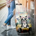 thumbnail image 3 of Welcome Spring Fairy Boston Terrier in Flower Meadow Travel Luggage Cover Gentleman Dog Lover Gifts Suitcase Dust Protective Decor - 13002, 3 of 5